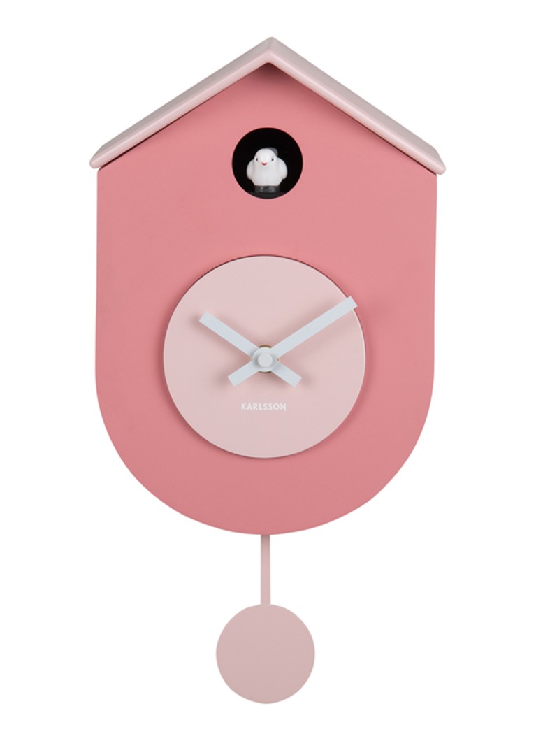 Karlsson Grato Cuckoo wandklok Roze - Deal