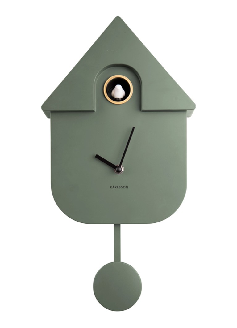 Karlsson Modern Cuckoo klok Groen - Deal