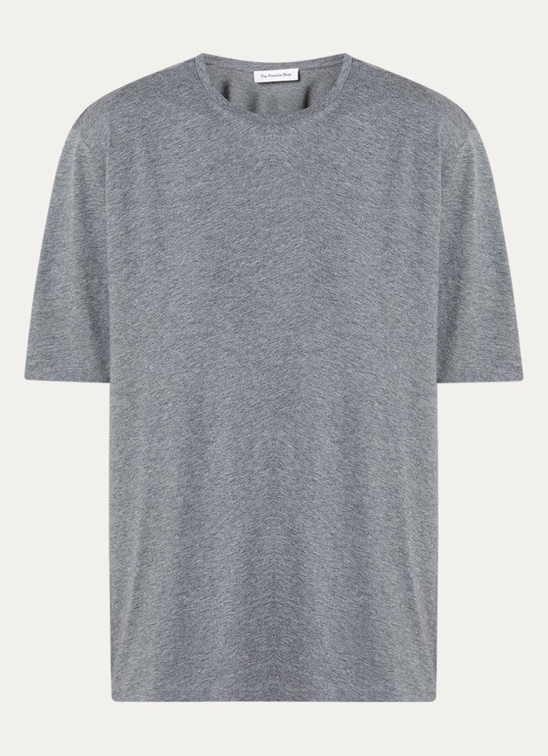The Frankie Shop Dames Harper T-shirt met ronde hals in de kleur Grijsmele, maat: XS