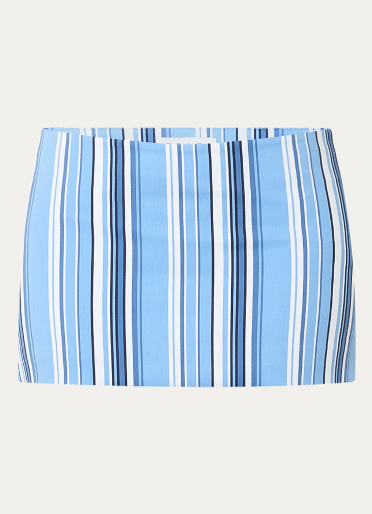 The Frankie Shop Dames Hera minirok met streepprint in de kleur Blauw, maat: XS