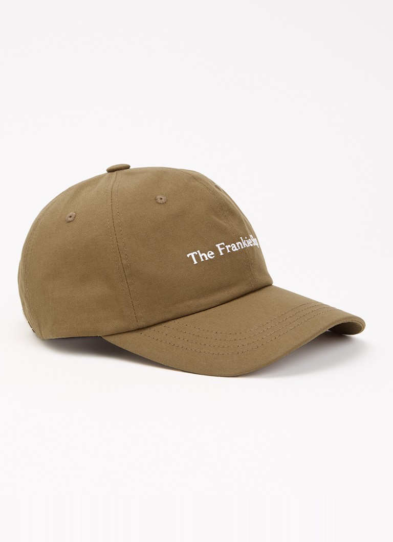 The Frankie Shop Dames Pet met logoborduring in de kleur Zand, maat: ONE SIZE