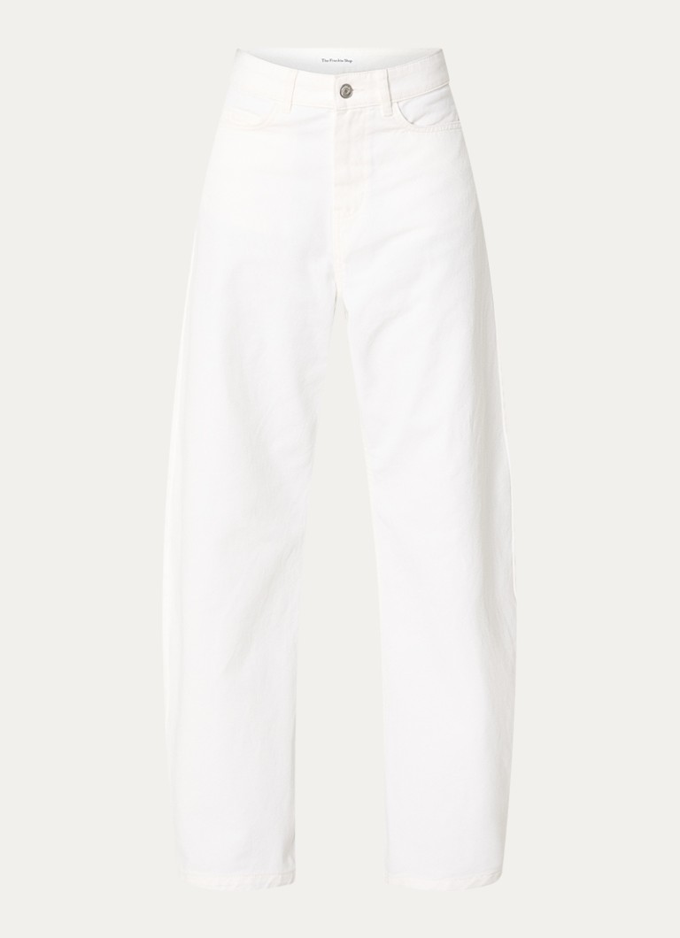 The Frankie Shop Dames Nelton high waist balloon fit jeans met gekleurde wassing in de kleur Wit, maat: XS