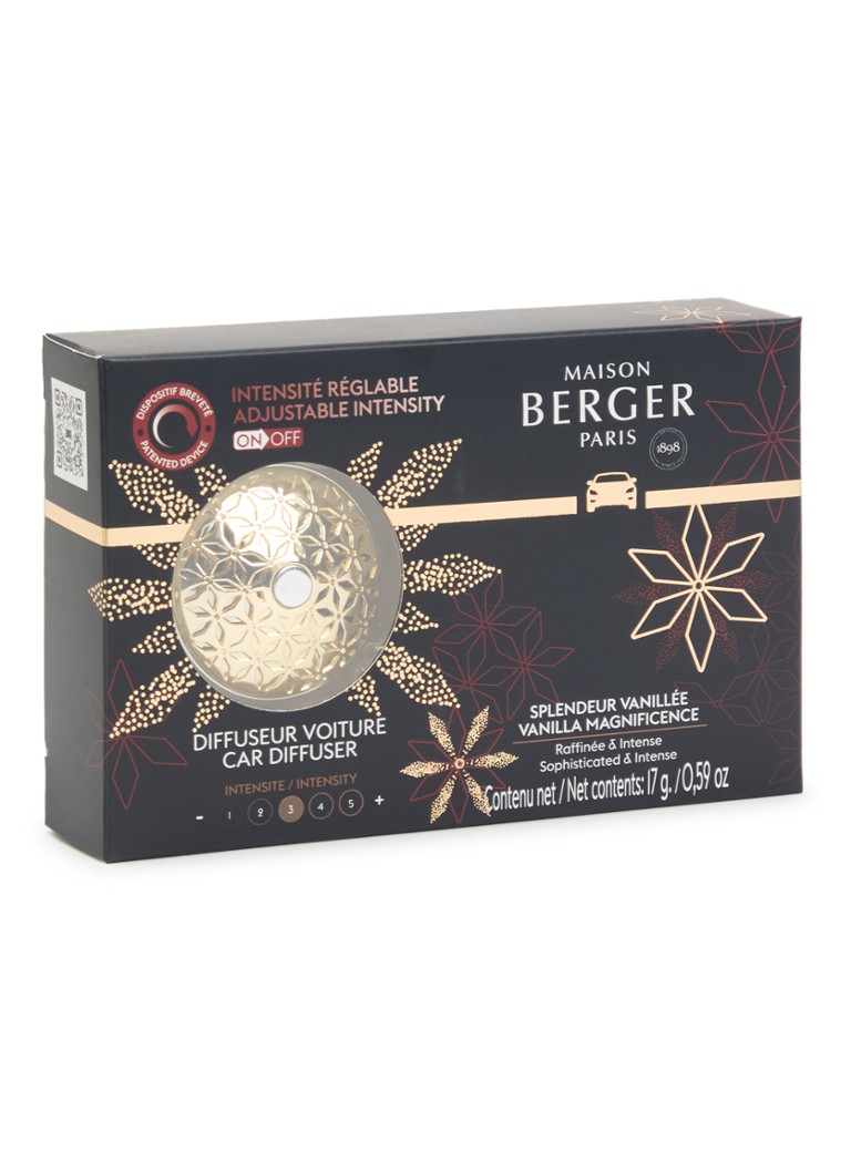 Maison Berger Autoparfum ON/OFF Pomelis met navulling voor Splendeur Vanillée Goud - Deal