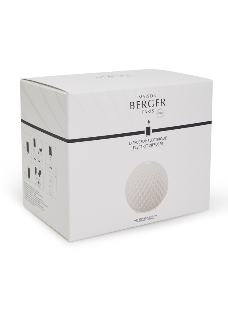 Maison Berger Sphère elektrische mistdiffuser met Thé Blanc Pureté navulling 475 ml Gebroken wit - Deal