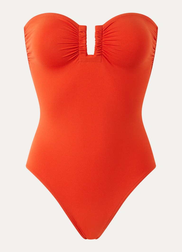 Eres Dames Cassiopee badpak met beugel in de kleur Rood, maat: 46