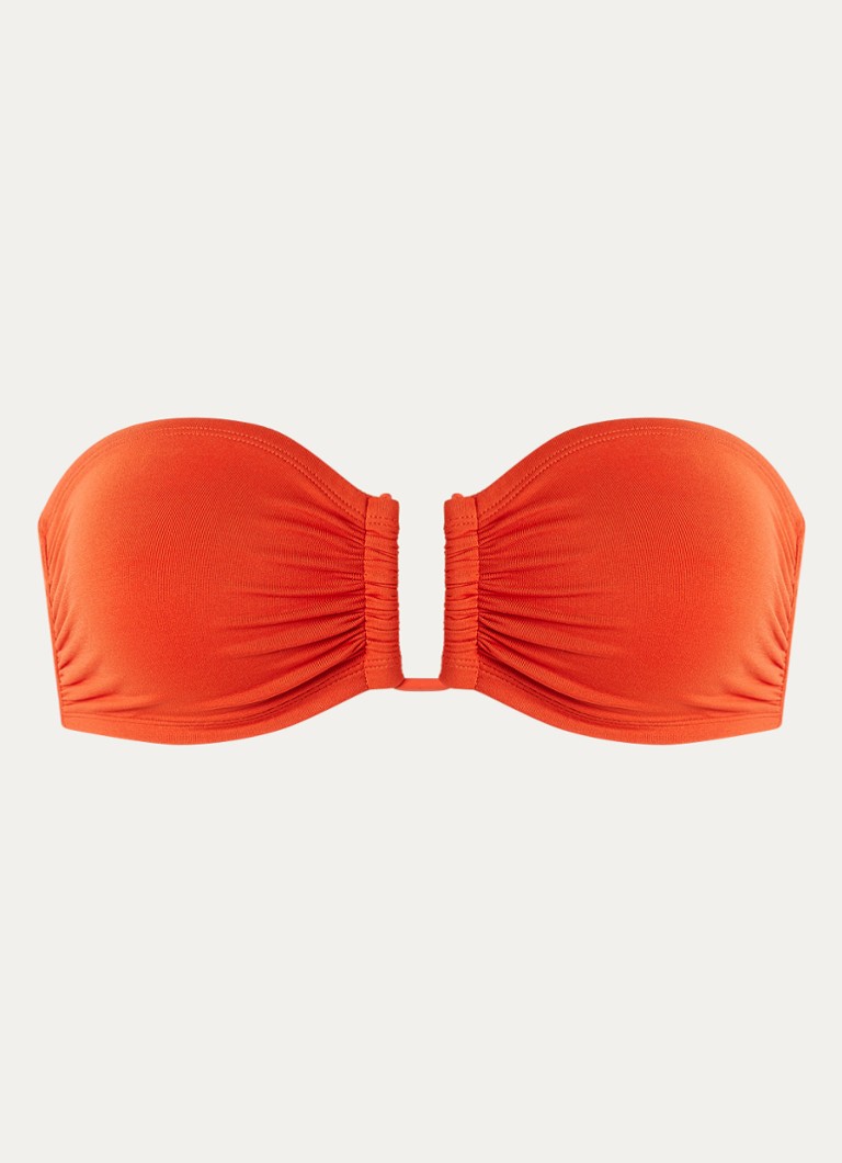 Eres Dames Bandeau bikinitop in de kleur Oranjerood, maat: 42