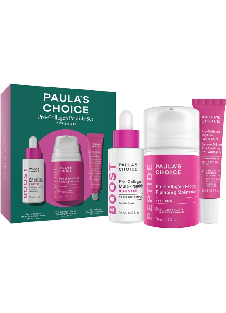 Paula's Choice Pro-Collagen Peptide Plumping Set - Limited Edition verzorgingsset 20+50+15ml Cadeausets - Deal