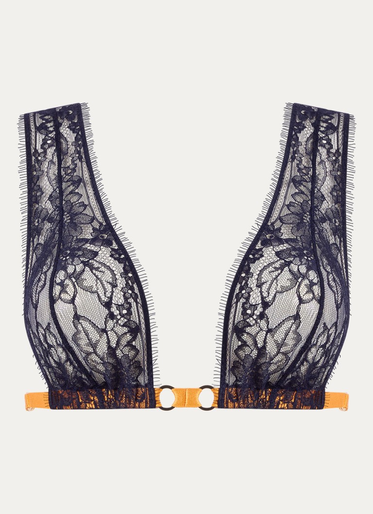 Sarda Dames Lovelace bralette van kant in de kleur Donkerblauw