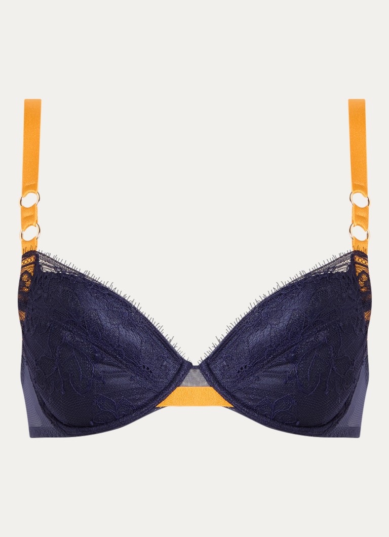 Sarda Dames Lovelace push-up bh met uitneembare vulling in de kleur Donkerblauw