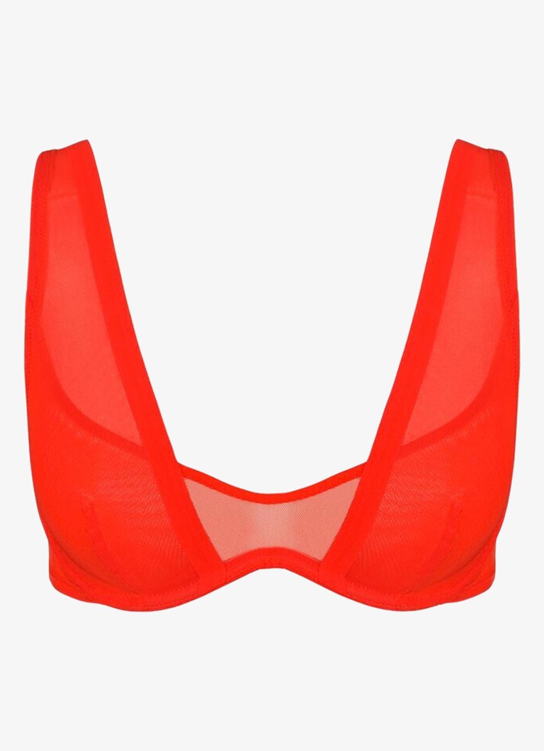 Sarda Dames Chalmers beugel bh van mesh in de kleur Rood