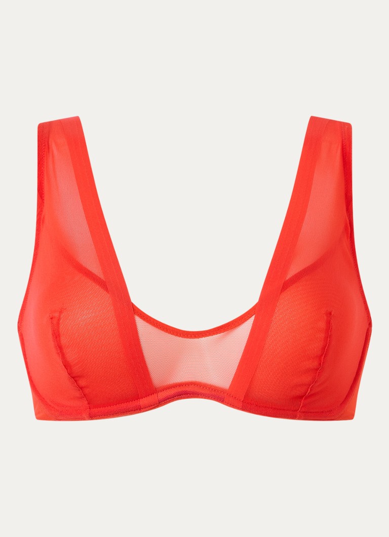 Sarda Dames Chalmers beugel bh van mesh in de kleur Rood