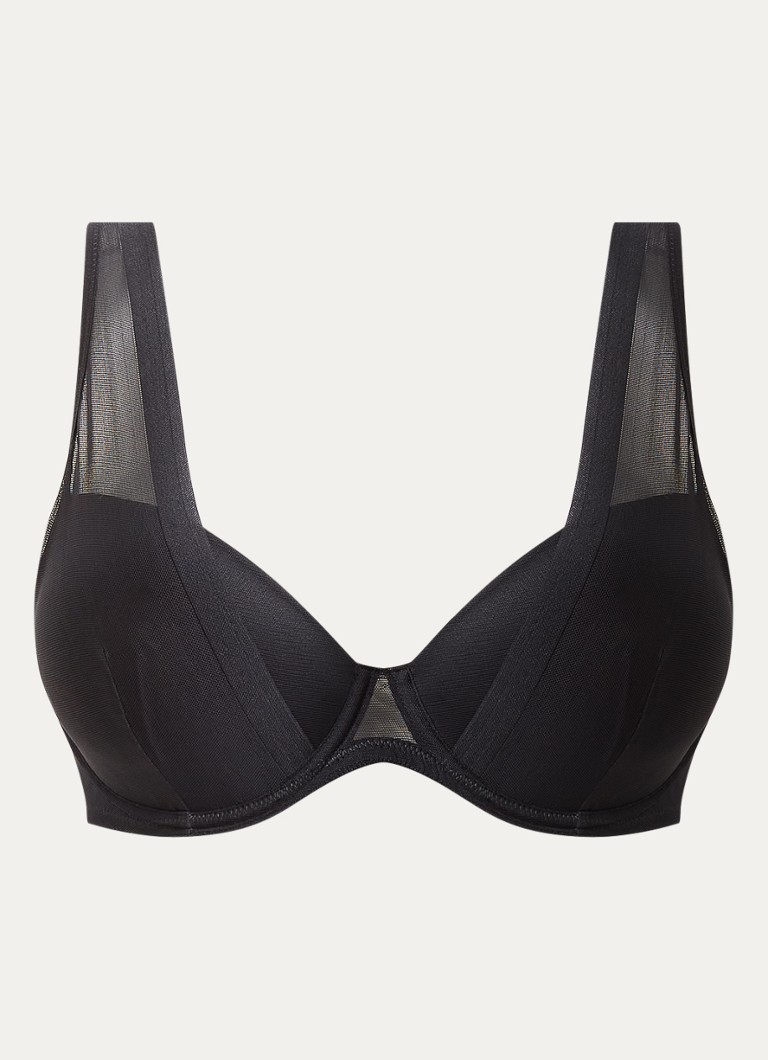 Sarda Dames Chalmers voorgevormde beugel bh met overlay van mesh in de kleur Zwart