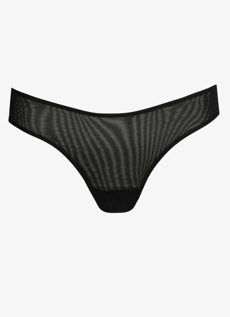 Sarda Dames Chalmers tanga van mesh in de kleur Zwart