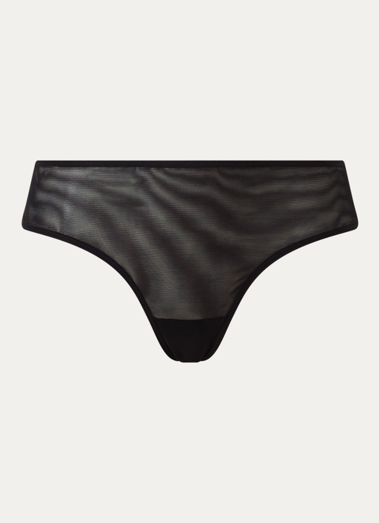 Sarda Dames Chalmers tanga van mesh in de kleur Zwart