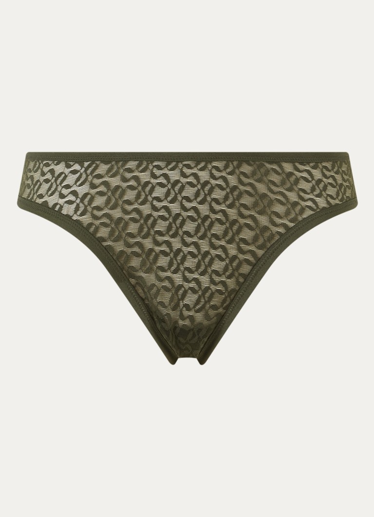 Sarda Dames Asin slip van kant in de kleur Legergroen