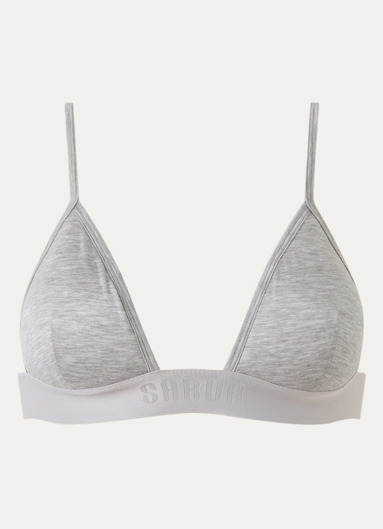 Sarda Dames Sifan voorgevormde bralette met logoband in de kleur Grijsmele