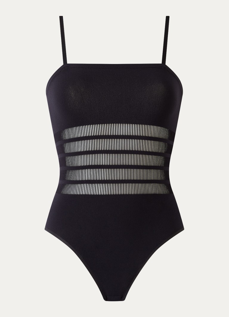 Sarda Dames Mckeon body met opengewerkt dessin in de kleur Zwart