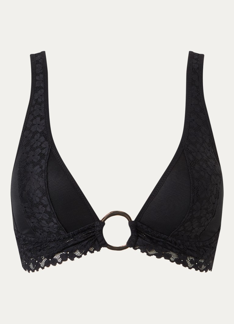 Sarda Dames Ariarne voorgevormde bralette met kant in de kleur Zwart