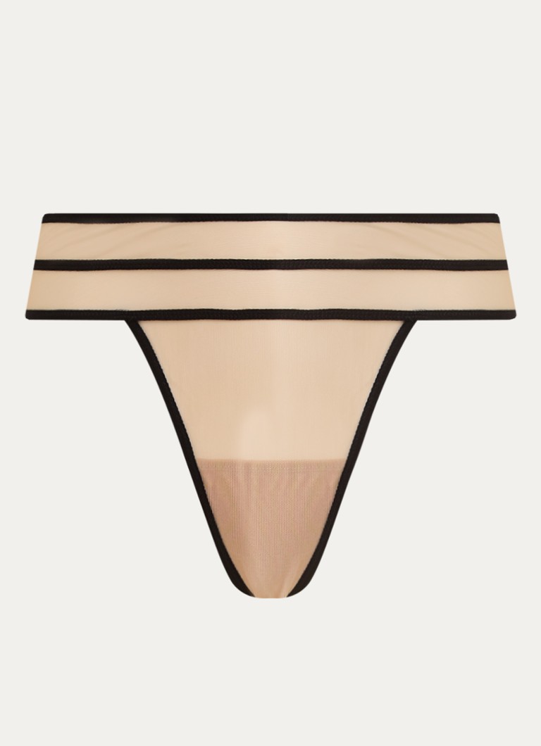 Sarda Dames Yulimar tanga van mesh in de kleur Beige