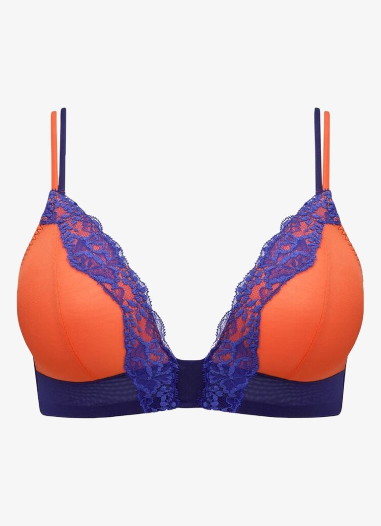Sarda Dames Bremer bralette van mesh in de kleur Oranje