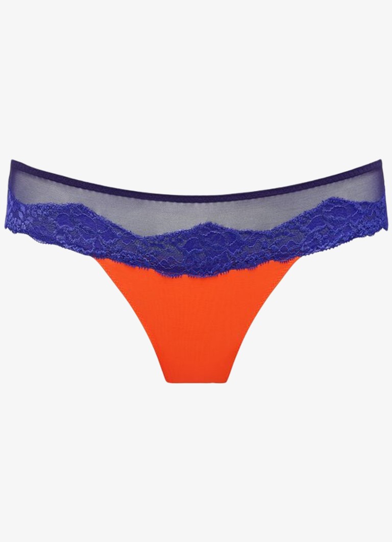Sarda Dames Bremer tanga van mesh in de kleur Oranje