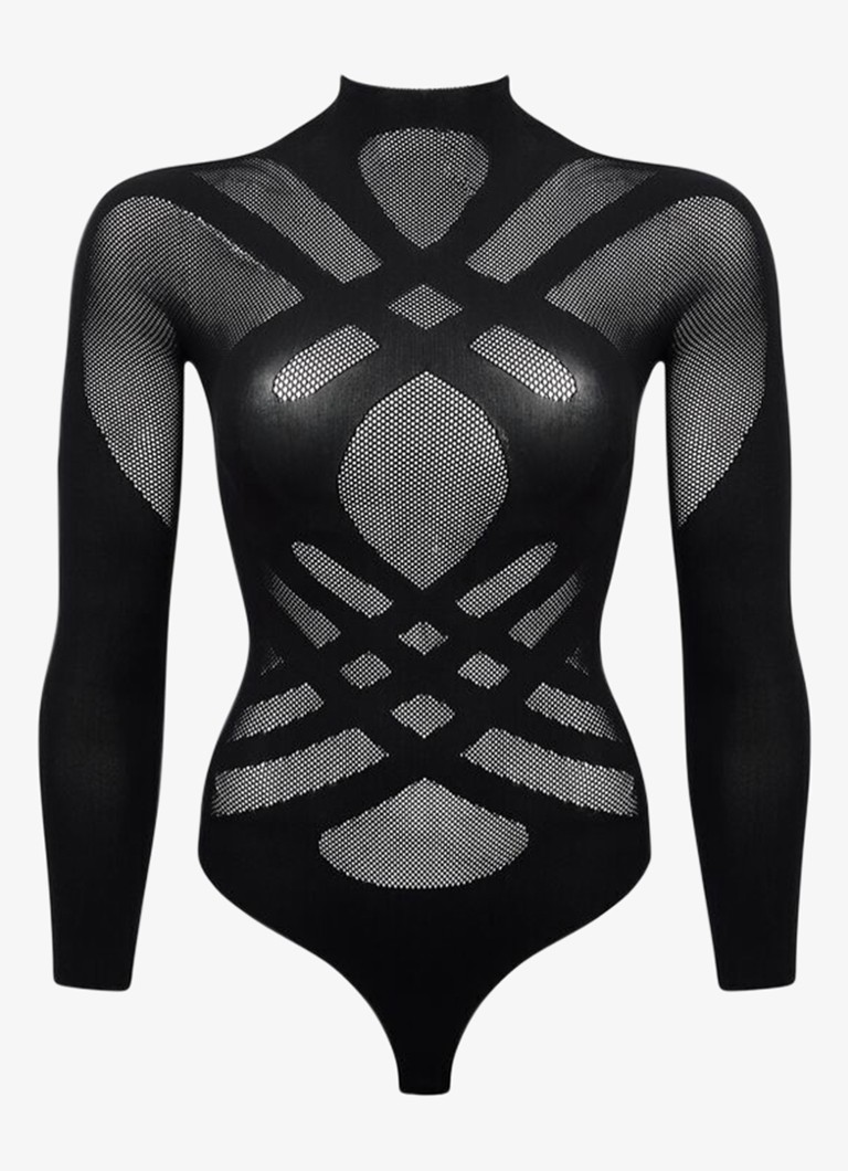 Sarda Dames Tegla body van mesh in de kleur Zwart