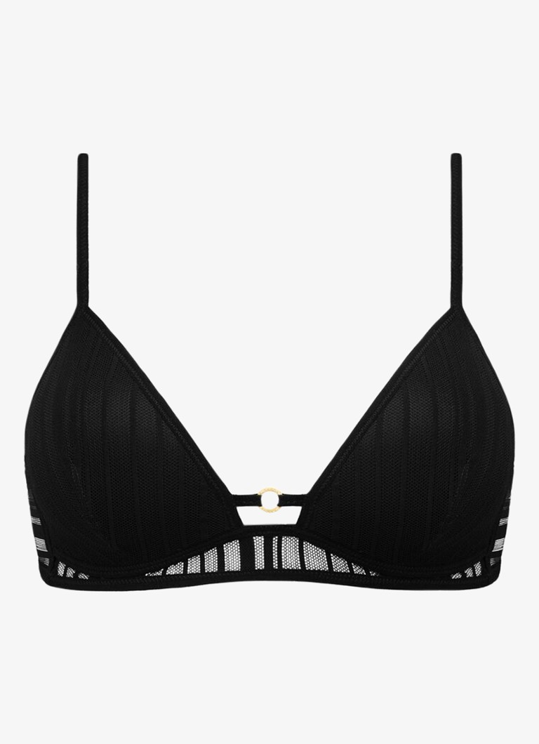 Sarda Dames Mandl voorgevormde bralette met mesh in de kleur Zwart