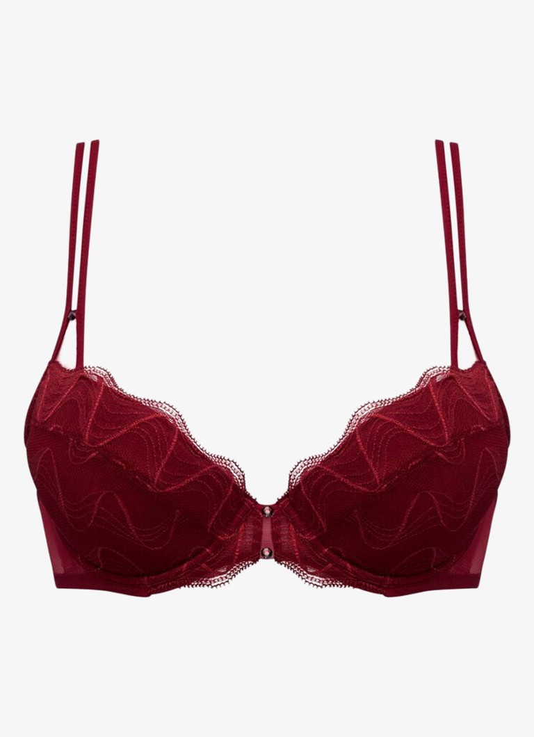 Sarda Dames Nasim push-up bh met uitneembare vulling in de kleur Donkerrood