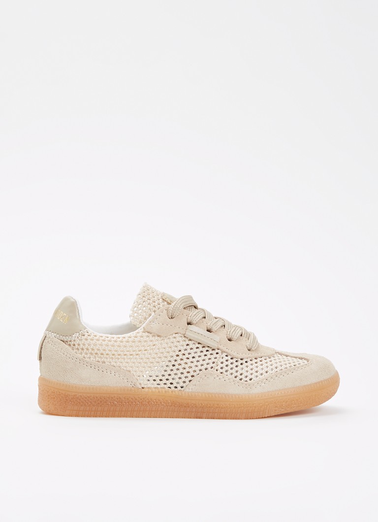 Steve Madden Jestella sneaker met suède details in de kleur Beige, maat: 33