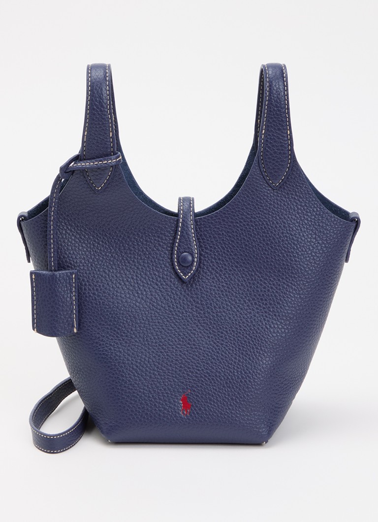Ralph Lauren Dames Play klein handtas van leer met afneembare schouderriem in de kleur Kobaltblauw, maat: OSZ