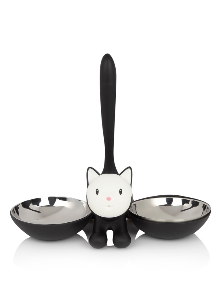 Alessi Tigrito kattenvoerbak 55 cl Zwart - Deal