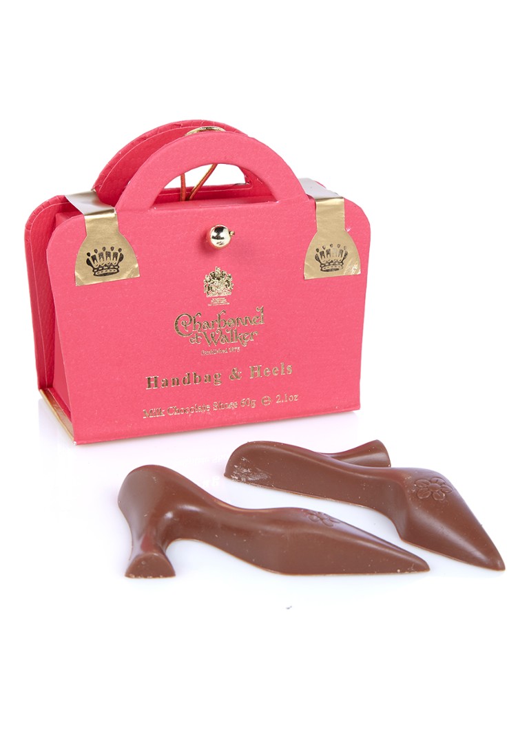 Charbonnel et Walker Handbag & Heels melkchocolade bonbons 60 gram Steenrood - Deal