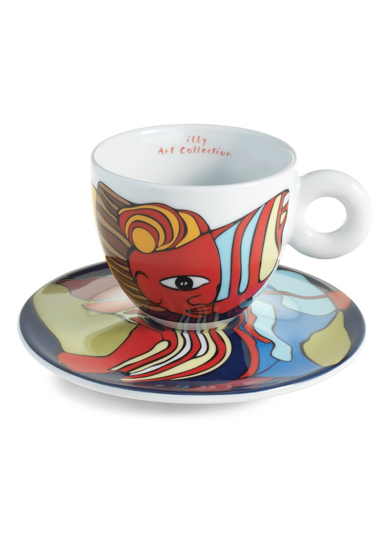 Illy Biennale Werewere espressokopje met schotel in giftbox - Deal