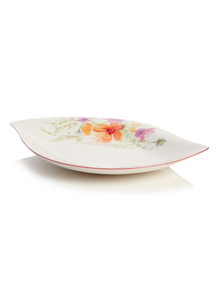 Villeroy & Boch Serveerschaal met bloemenmotief 34 cm Gebroken wit - Deal