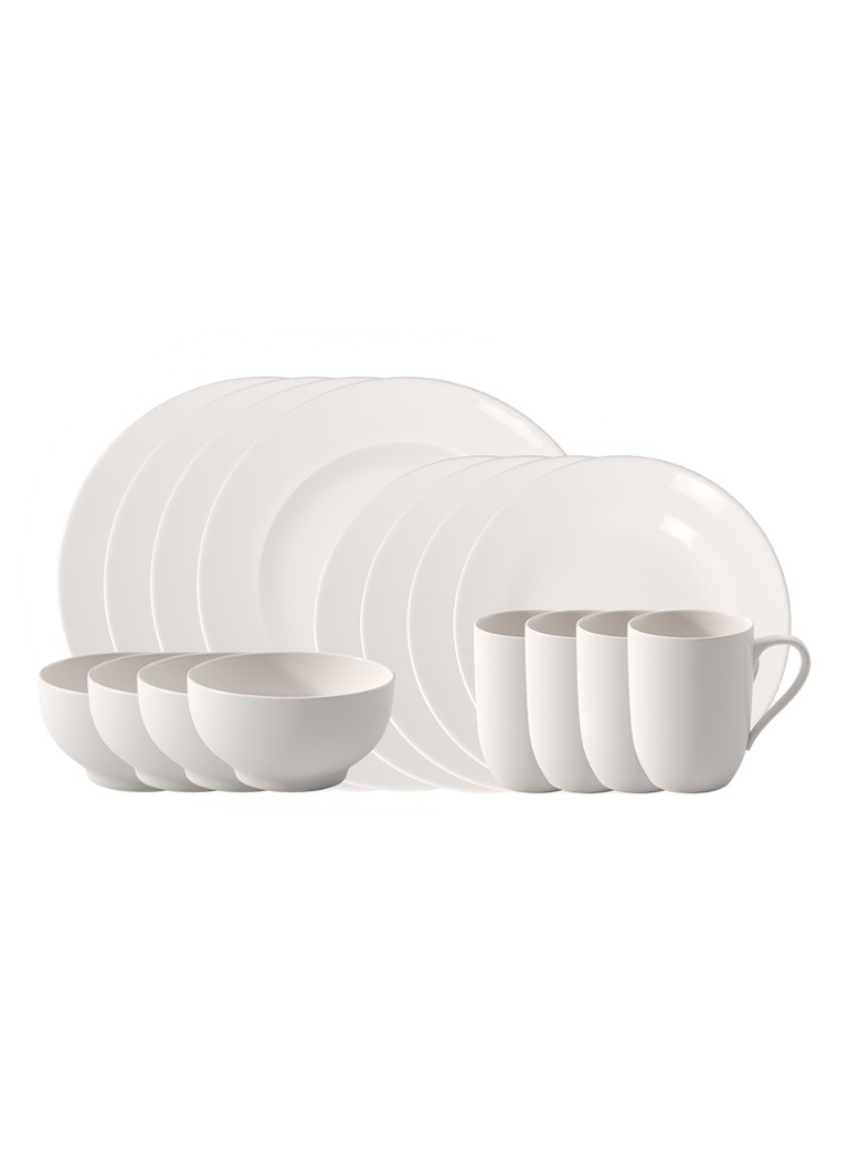 Villeroy & Boch For Me serviesset voor 4 personen Gebroken wit - Deal