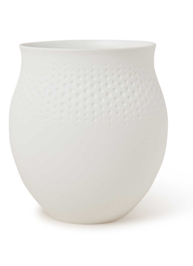 Villeroy & Boch Collier Perle vaas groot 17,5 cm Gebroken wit - Deal