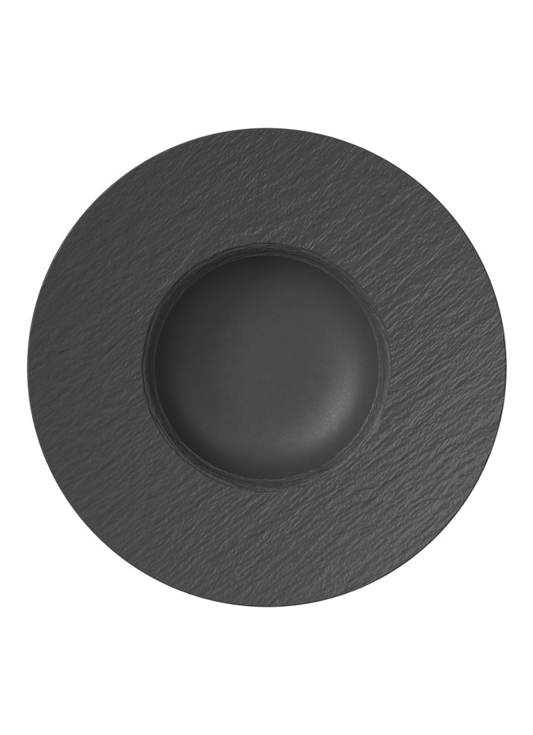 Villeroy & Boch Manufacture Rock diep bord 28 cm Antraciet