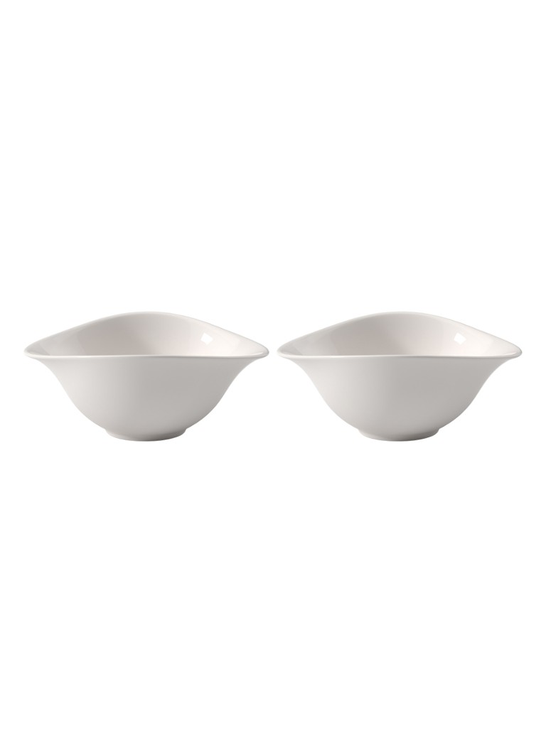 Villeroy & Boch Vapiano saladekom set van 2 Gebroken wit