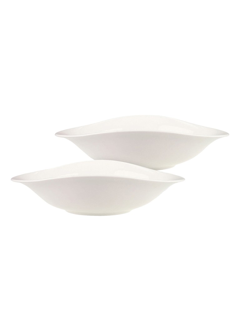 Villeroy & Boch Vapiano pastabord set van 2 Gebroken wit
