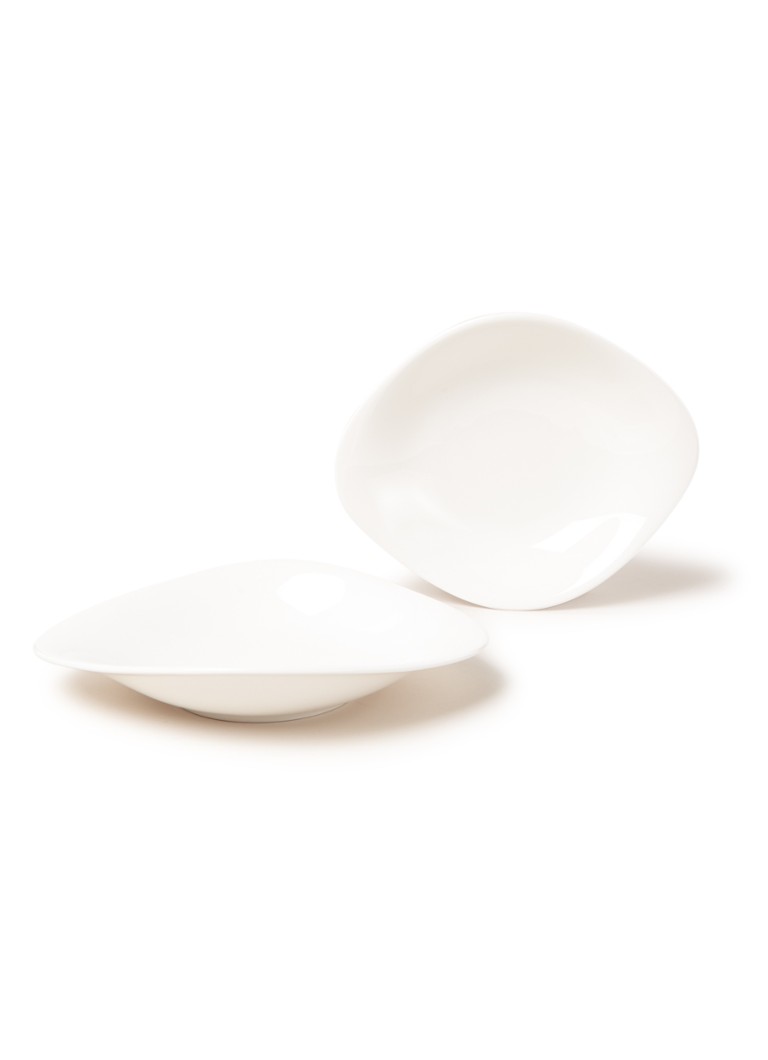 Villeroy & Boch Vapiano pastabord set van 2 Gebroken wit