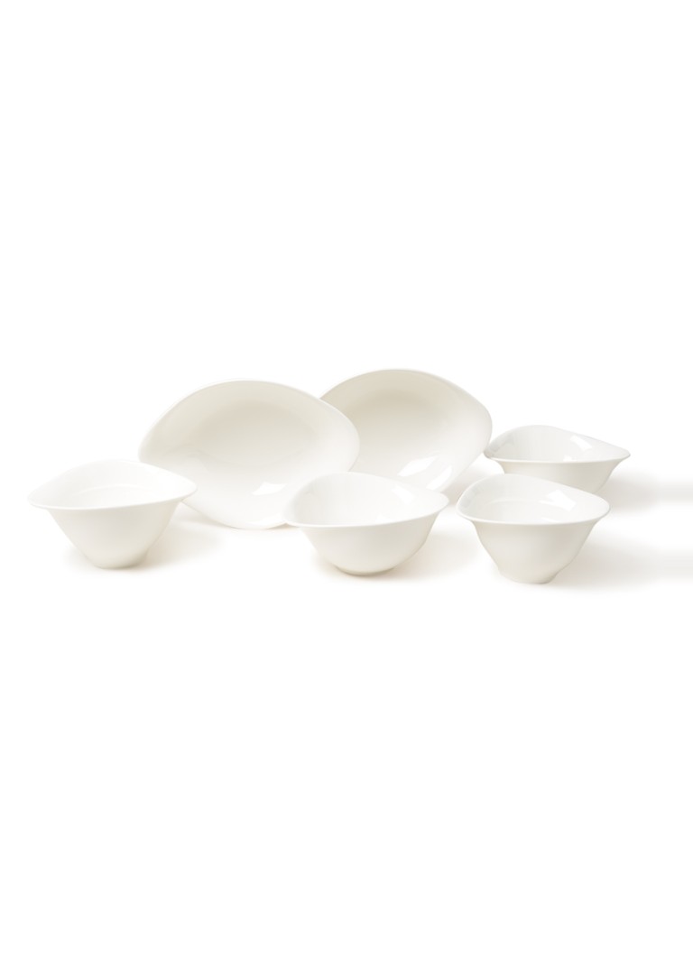Villeroy & Boch Vapiano serviesset 6-delig Gebroken wit
