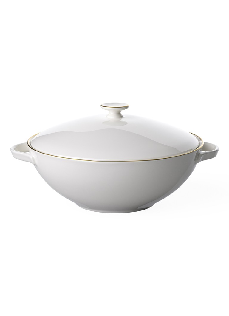Villeroy & Boch Anmut Gold terrine met deksel 26 cm Gebroken wit - Deal