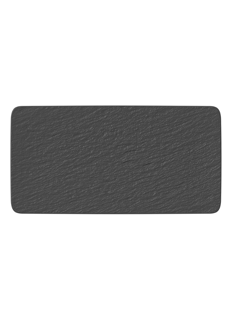 Villeroy & Boch Manufacture Rock serveerplank van porselein 35 x 18 cm Antraciet
