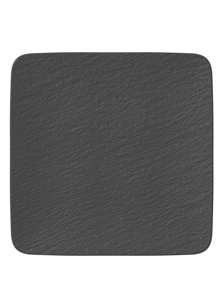 Villeroy & Boch Manufacture Rock serveerplank van porselein 32,5 x 32,5 cm Antraciet - Deal