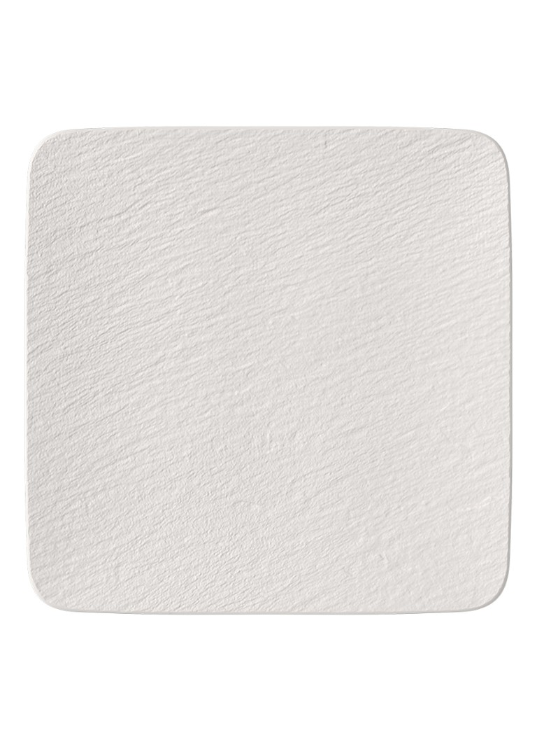 Villeroy & Boch Manufacture Rock serveerplank van porselein 32,5 x 32,5 cm Gebroken wit - Deal