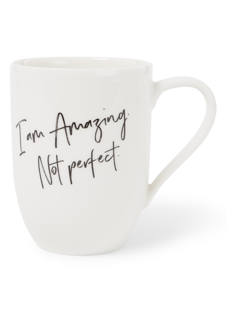Villeroy & Boch Statement "I'm amazing. Not perfect." kopje 34 cl Gebroken wit - Deal