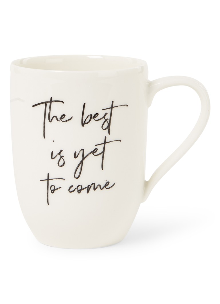 Villeroy & Boch Statement The Best Is Yet To Come kopje 34 cl Gebroken wit - Deal