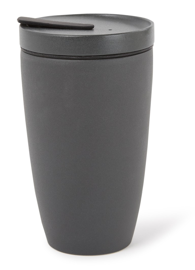 Villeroy & Boch Manufacture Rock To Go koffiebeker 35 cl Donkergrijs - Deal