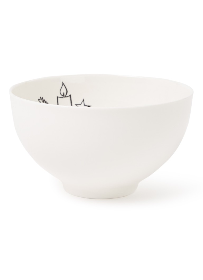 Villeroy & Boch Statement XMAS kom 14 cm Gebroken wit - Deal