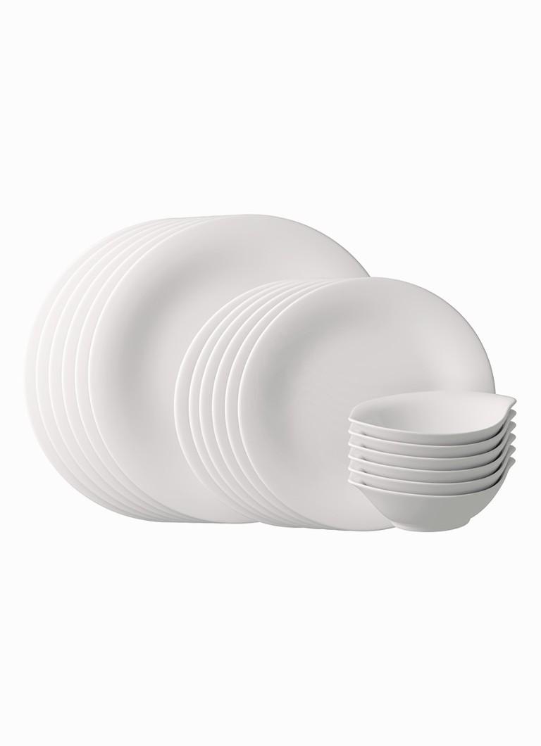 Villeroy & Boch bordenset 18-delig Gebroken wit - Deal